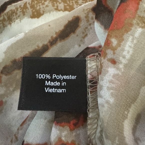 Lane Bryant 18 20 1X Shirt Top Brown Zebra Print Long Sleeve Keyhole V Neck - Picture 7 of 8